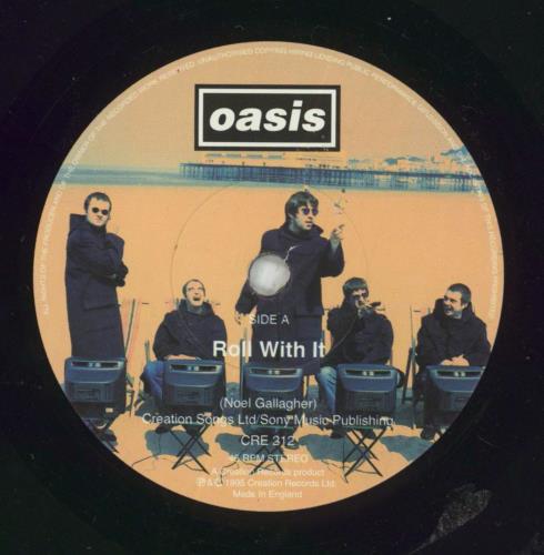 oasis – Roll With It 7\" CRE212 Oasis – Roll With It | Releases | Discogs